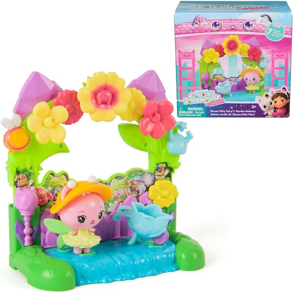 Gabby's Dollhouse Spielset MOV Crystl Grdn Balcony – Queen Kitty Fairy Spielset