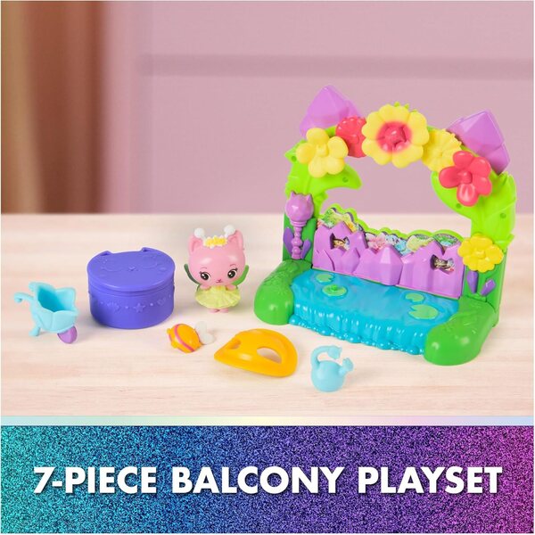 Gabby's Dollhouse Spielset MOV Crystl Grdn Balcony – Queen Kitty Fairy Spielset