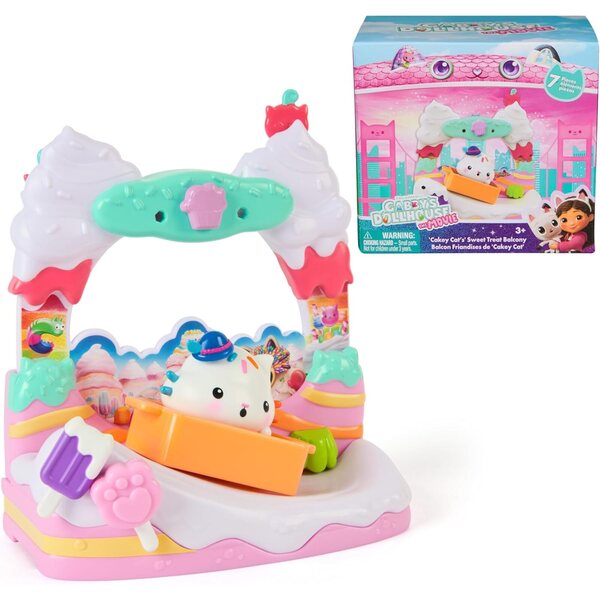 Gabby's Dollhouse Balcony Sweet Treat mit Cakey Cat und Zubehör