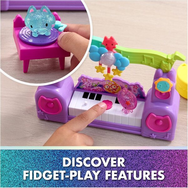 Gabby's Dollhouse The Movie – Paw-Some Party-Story-Set mit DJ Catnip und Zubehör für Kinder ab 3 Jahren