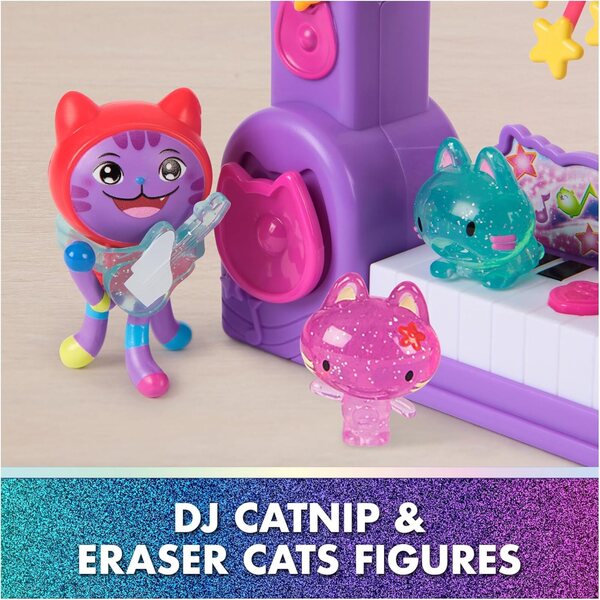 Gabby's Dollhouse The Movie – Paw-Some Party-Story-Set mit DJ Catnip und Zubehör für Kinder ab 3 Jahren