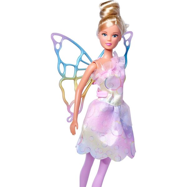 Steffi Love Bubble Fairy: 29 cm große Puppe mit Flügeln und Seifenblasen, ab 3 Jahren