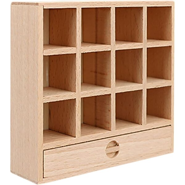 1/12 Kommode aus Rohholz für Puppenhaus, Möbel und Basteldekoration