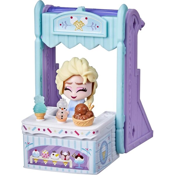 Disney Frozen 2 Twirlabouts Elsa 2-in-1-Spielset mit Schlitten und Eisdiele