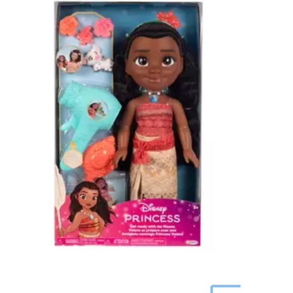 Disney Princess Moana Set Gioco con Bambola e Accessori per Acconciature