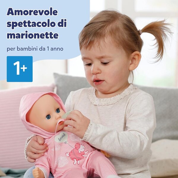 BABY Born Hannah interaktive Puppe 36 cm mit 5 Funktionen und weichem Körper, geeignet ab 1 Jahr