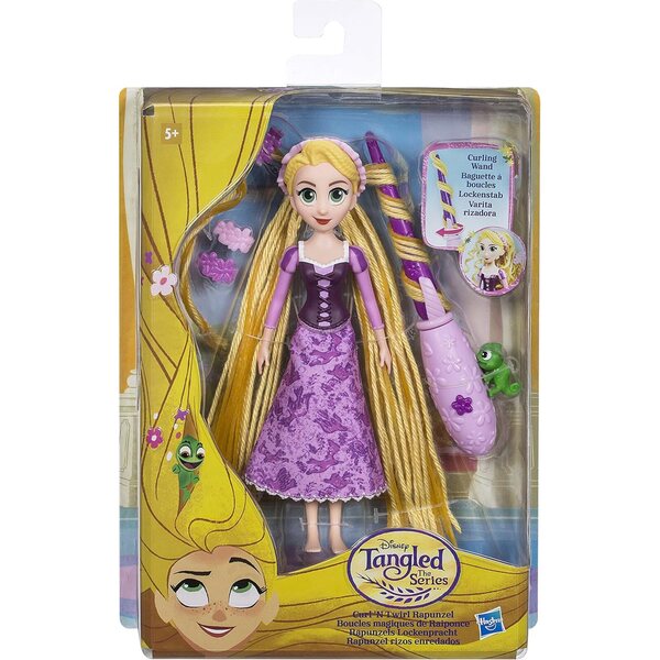 Rapunzel Disney Princess mit Lockenwicklern und Haarschmuck