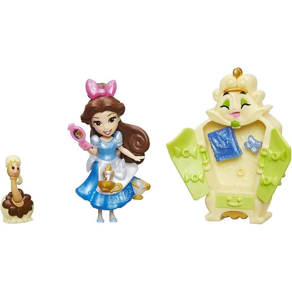Disney Princess Belle Puppe mit Story-Szenarien und Zauberkleid