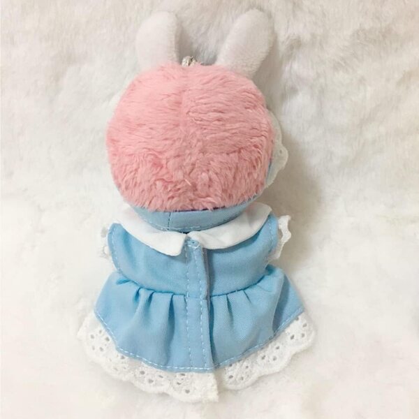 Kleidung für Niannyyhouse 10 cm Plüschpuppen: schwarzes Kleid, Schürze und Kopfschmuck