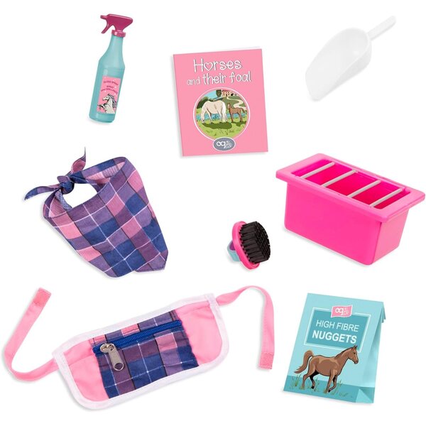 Our Generation Quarter Horse Fohlen mit Zubehör für Puppen 46 cm – Fantasy-Spiel