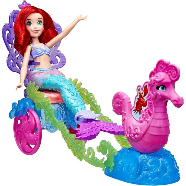 Disney Princess Carrozza Ariel Sotto il Mare - Gioco Magico e Personaggi da Collezione