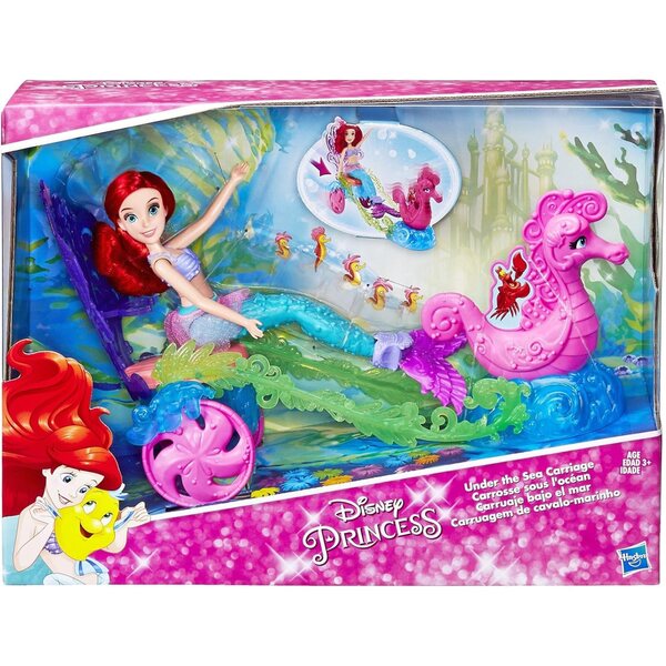 Disney Princess Carrozza Ariel Sotto il Mare - Gioco Magico e Personaggi da Collezione