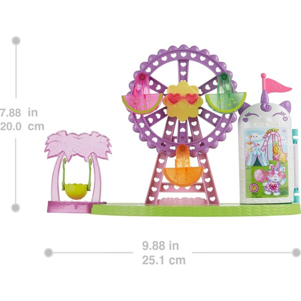 Polly Pocket Tropical Carnival mit Puppe, Welpe, Riesenrad und Zubehör