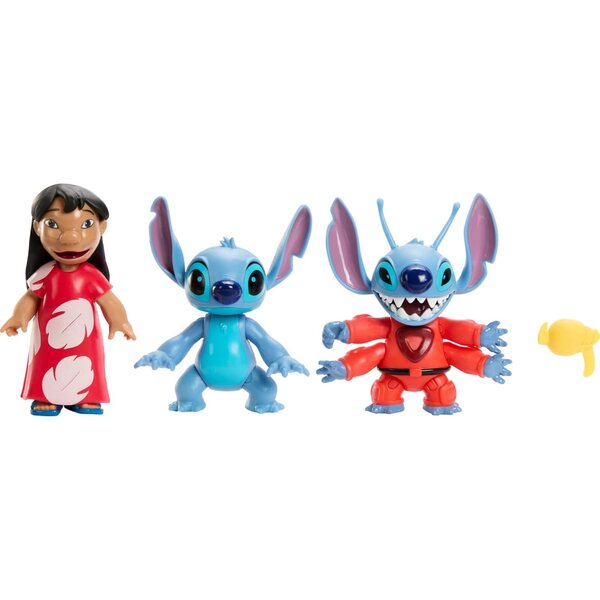 Disney 100 Geschichtenerzähler-Set LILO & Stitch – 3 bewegliche Figuren mit Zubehör