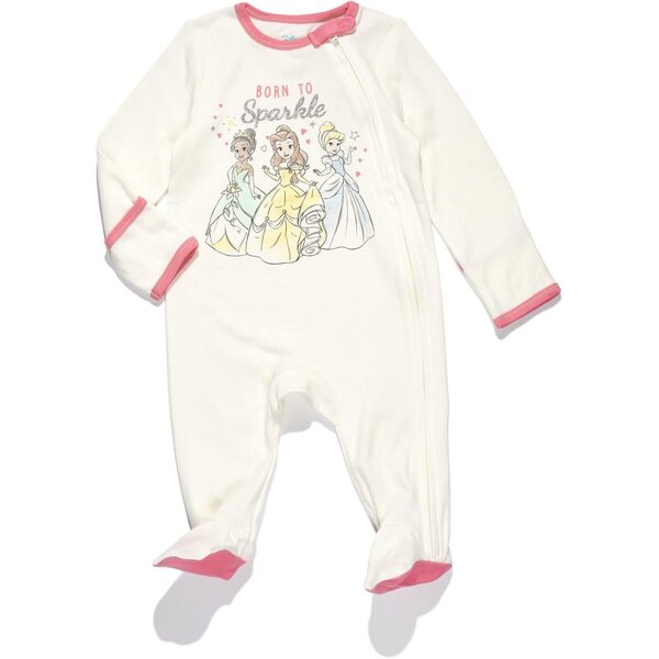 Disney Princess 4-teiliges Baby-Mädchen-Set – Aschenputtel, Belle, Tiana, Arielle