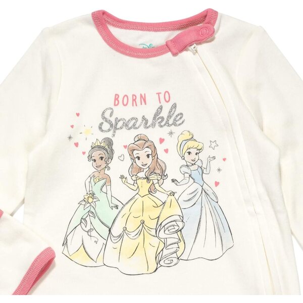 Disney Princess 4-teiliges Baby-Mädchen-Set – Aschenputtel, Belle, Tiana, Arielle