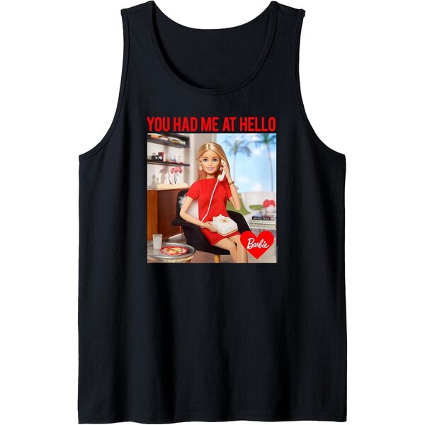 Top senza maniche Barbie Valentine Had Me at Hello Tank Top per ragazze