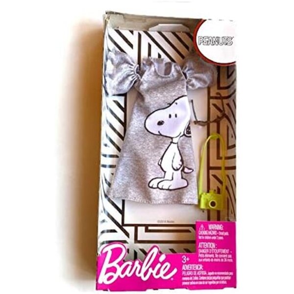 Barbie Peanuts Fashion 4: Snoopy-inspiriertes Outfit und Zubehör für Puppen