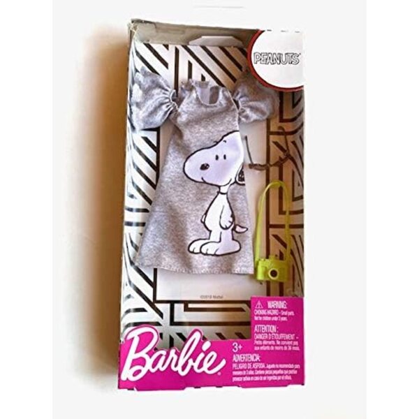 Barbie Peanuts Fashion 4: Snoopy-inspiriertes Outfit und Zubehör für Puppen