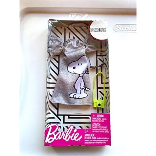 Barbie Peanuts Fashion 4: Snoopy-inspiriertes Outfit und Zubehör für Puppen