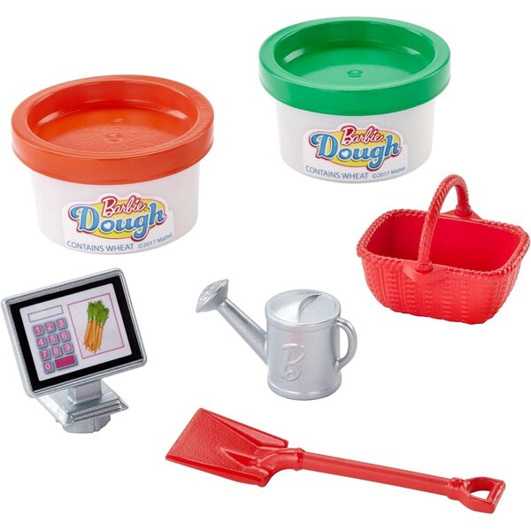 Barbie Chelsea und Garten-Spielset mit Zubehör zum Anbau und Verkauf von Spielzeuggemüse