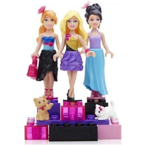 Mega Bloks Barbie-Figuren im Multipack – zufälliges Set mit 2 Glamour- und Urlaubsthemen