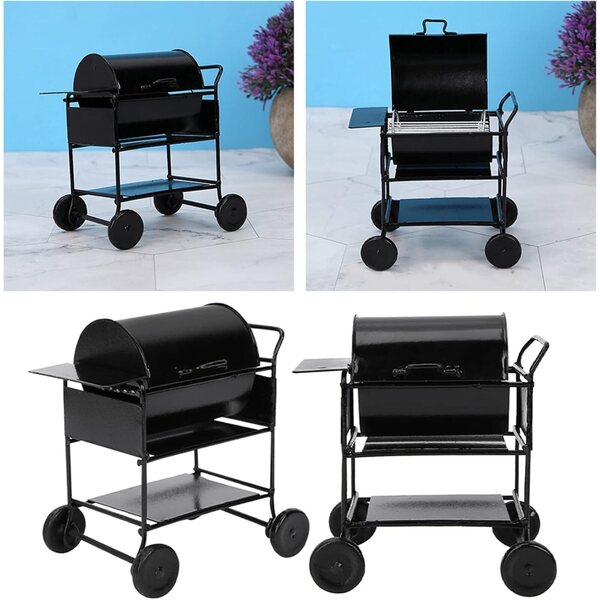 Mini-Eisengrill für 1:12 Puppenhaus, Dekoration und Zubehör detailliert Picysa