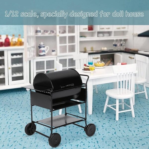 Mini-Eisengrill für 1:12 Puppenhaus, Dekoration und Zubehör detailliert Picysa