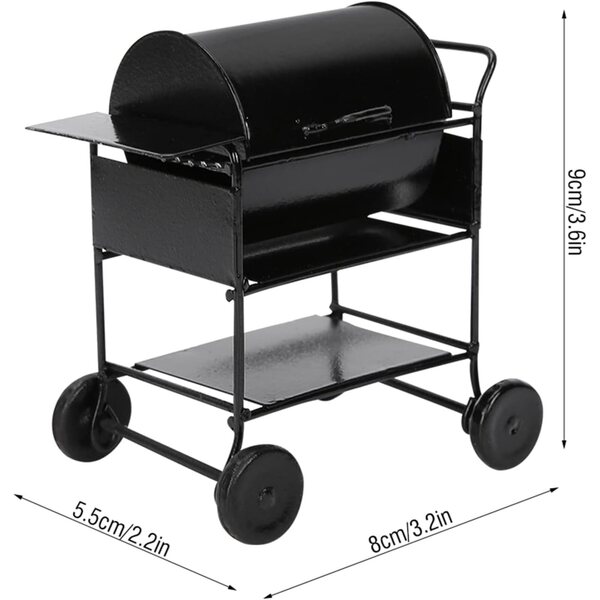Mini-Eisengrill für 1:12 Puppenhaus, Dekoration und Zubehör detailliert Picysa