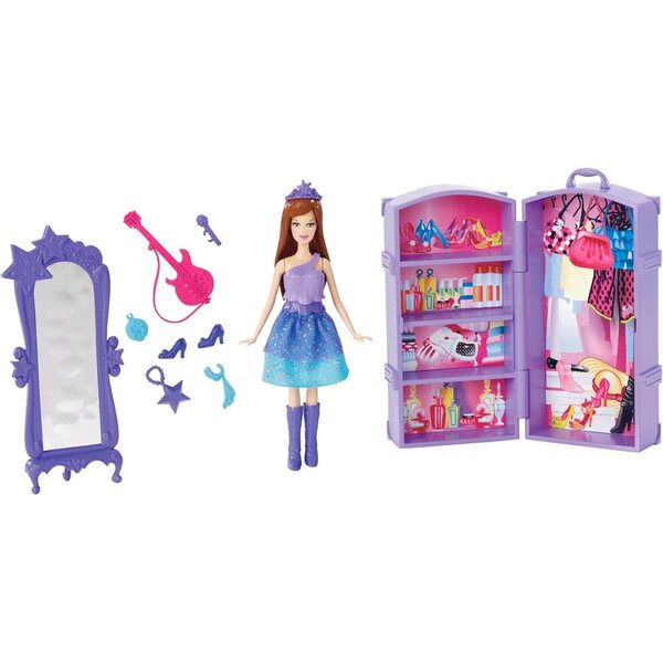 Barbie Die Prinzessin und der Popstar Keira Minipuppe mit Backstage-Szene und Zubehör