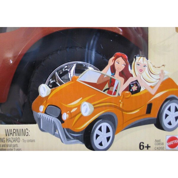 Barbie My Scene Jammin' in Jamaica Dune Buggy Kupfer 2003 Fahrzeug mit Zubehör