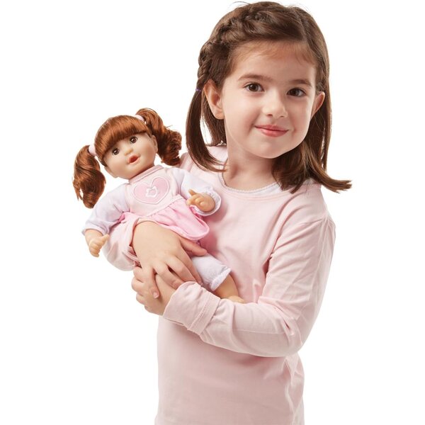 Brianna Melissa & Doug Kuschelpuppe mit besticktem Kleid und Schnuller inklusive