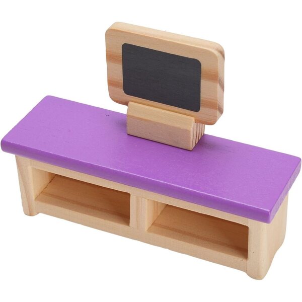 Chrees Set Mobili Casa delle Bambole Legno di Faggio, Giocattolo Educativo Bambini
