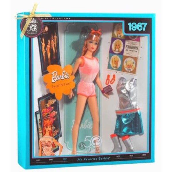 Barbie Twist 'n Turn Vintage Repro 1968 – Sammlerpuppe mit orangefarbenem Kostüm