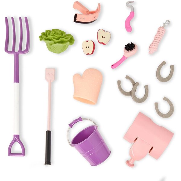 Our Generation Set Rimorchio per Cavalli Rosa 'Mane to Travel' - Accessori per Bambole 46 cm