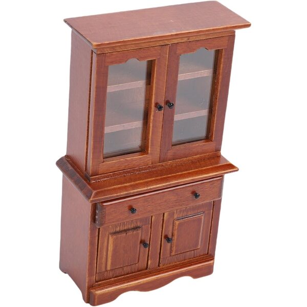 Armadietto casa delle bambole 1:12 in legno elegante e resistente per collezionisti
