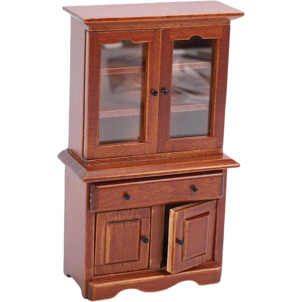 Armadietto casa delle bambole 1:12 in legno elegante e resistente per collezionisti