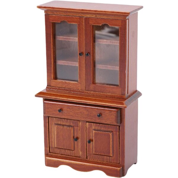 Armadietto casa delle bambole 1:12 in legno elegante e resistente per collezionisti