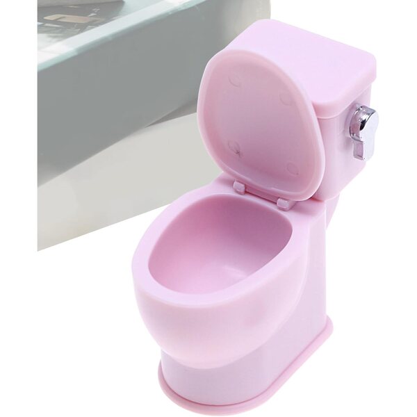 Miniatur-Puppenbadezimmer mit Geräuschen und realistischem Design 3x5,5x6 cm