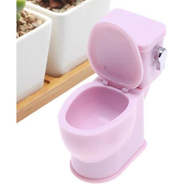 Miniatur-Puppenbadezimmer mit Geräuschen und realistischem Design 3x5,5x6 cm