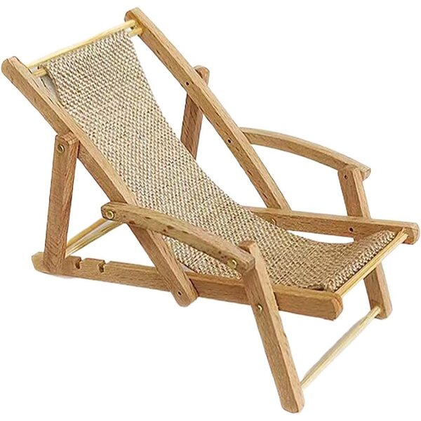 Mini Sedia in Legno 15 cm – Decorazione Realistica per Casa, Ufficio e Vetrine