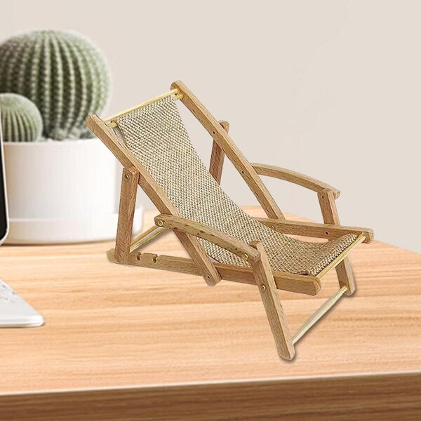 Mini Sedia in Legno 15 cm – Decorazione Realistica per Casa, Ufficio e Vetrine