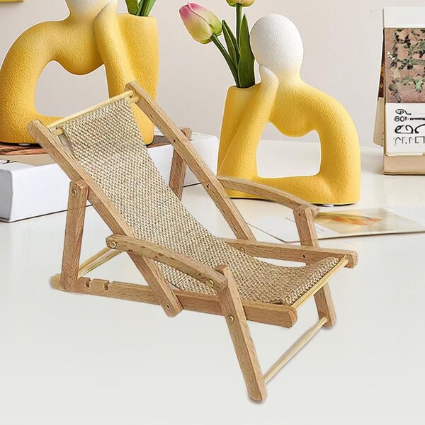 Mini Sedia in Legno 15 cm – Decorazione Realistica per Casa, Ufficio e Vetrine