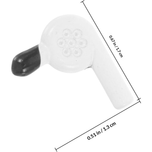 ERINGOGO Set 4 Strumenti in Lega Miniatura per Casa delle Bambole, Accessori Parrucchiere Realistici