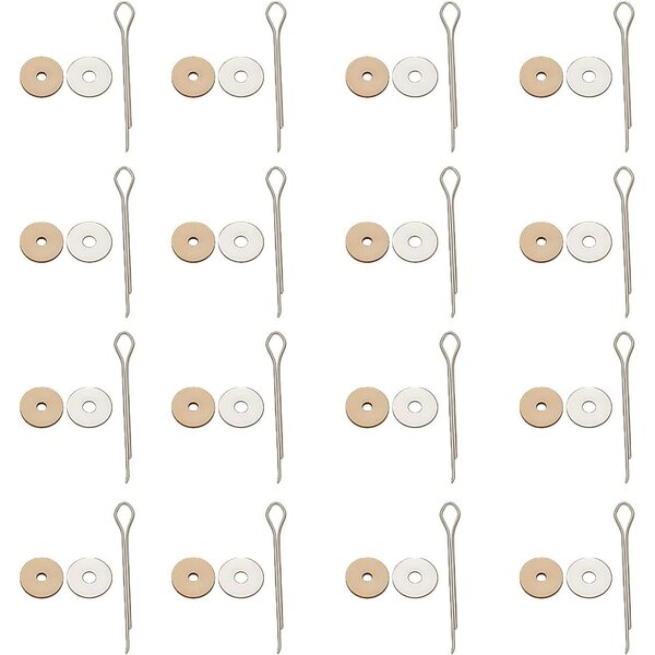 Set 15 pezzi giunti bambole 11,5 mm per movimenti realistici in legno e acciaio inox