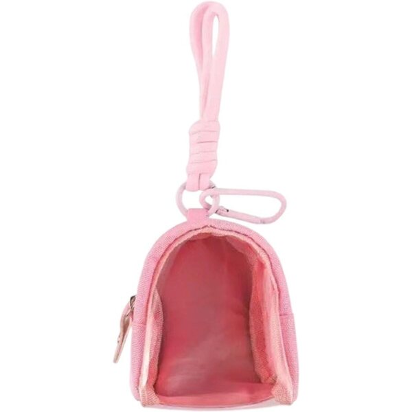 Borsa Trasparente Porta Figure con Portachiavi e Cordino - Custodia Protettiva 9x7,5x5 cm