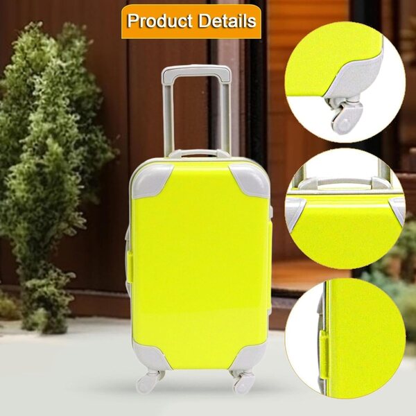 Trolley-Koffer für 18-Zoll-Puppen mit Zubehör, robust und tragbar – Grün