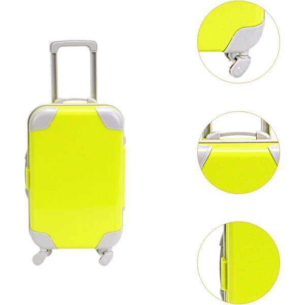 Trolley-Koffer für 18-Zoll-Puppen mit Zubehör, robust und tragbar – Grün