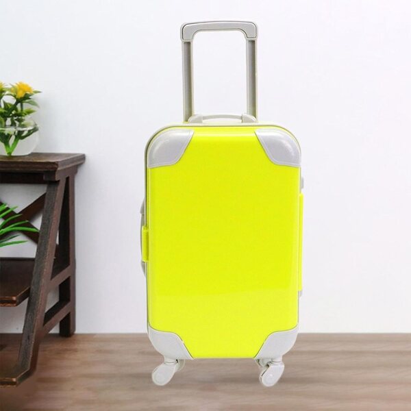Trolley-Koffer für 18-Zoll-Puppen mit Zubehör, robust und tragbar – Grün