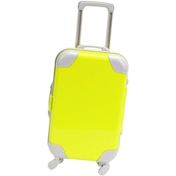 Trolley-Koffer für 18-Zoll-Puppen mit Zubehör, robust und tragbar – Grün